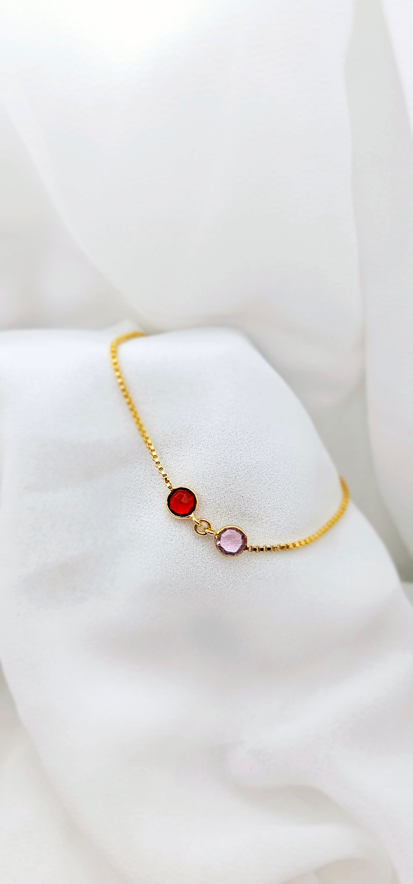 Duo Gem Wild Rose & Ruby Bracelet