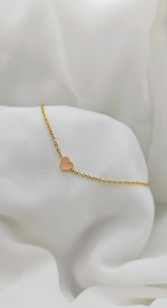 Mini Marshmellow Heart Bracelet