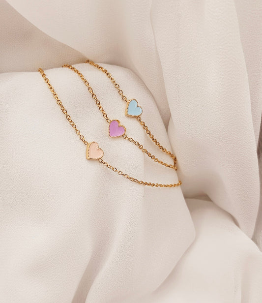 Mini Marshmellow Heart Bracelet